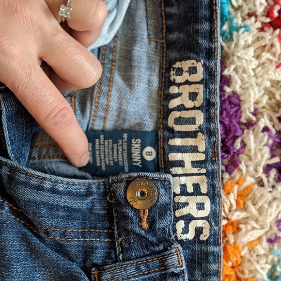 Justice BROTHERS size 8 skinny jeans - Picture 7 of 7